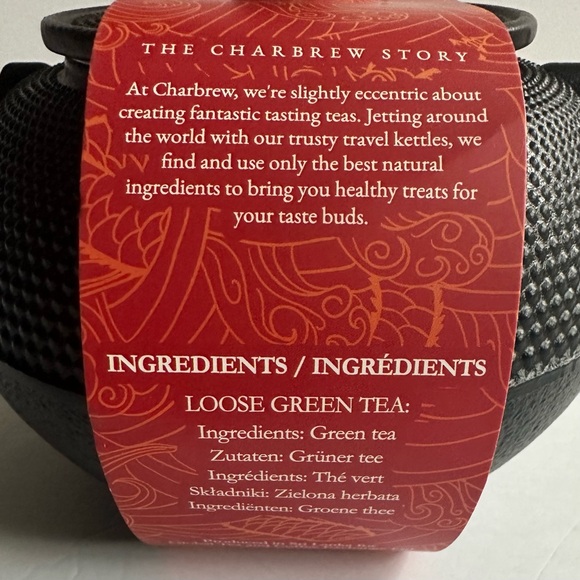 🎁Charbrew Authentic Chinese Teapot with 50g Green Tea - Cast Iron - 40 fl oz - Picture 5 of 5